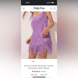 Purple dress ordered for Taylor Swift and arrived late. Never worn.